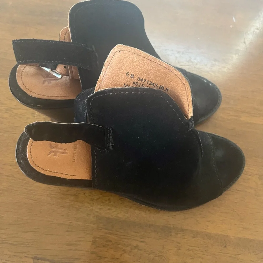 Frye Black Women's Suede Shoes - Picture 5 of 8